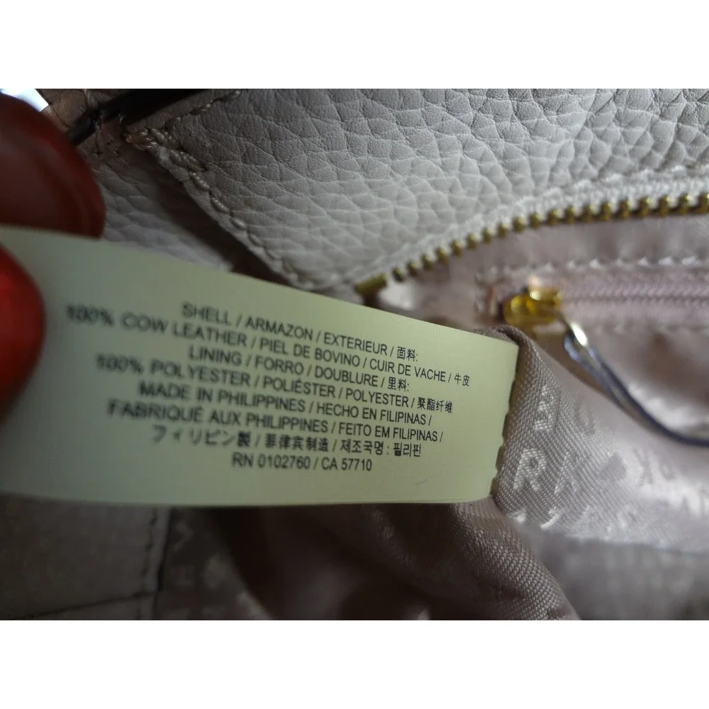 Kate Spade North Court Anton Medium Satchel Bag Ivory Pebble‎ Leather